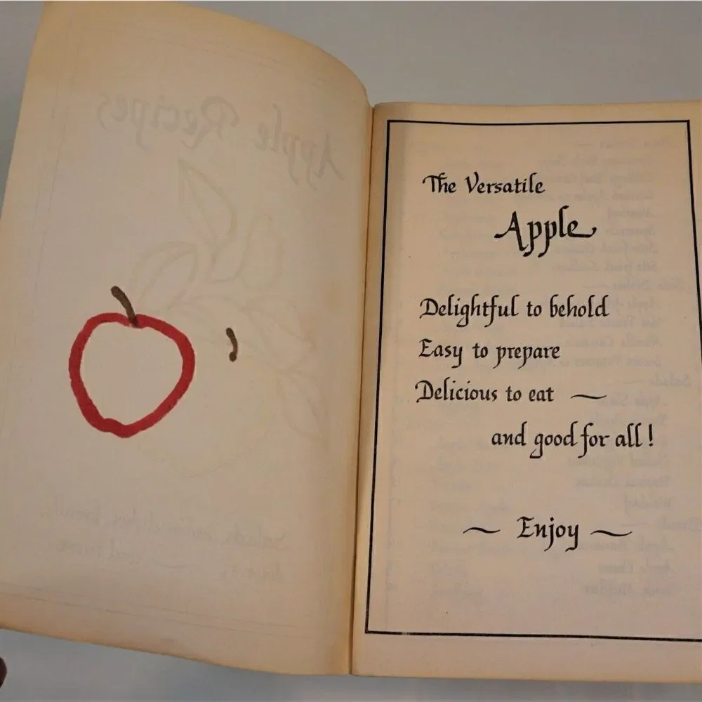 Apple Recipes Cookbook Dishes Salad Dessert Calligraphy Recipes Appleridge Stone